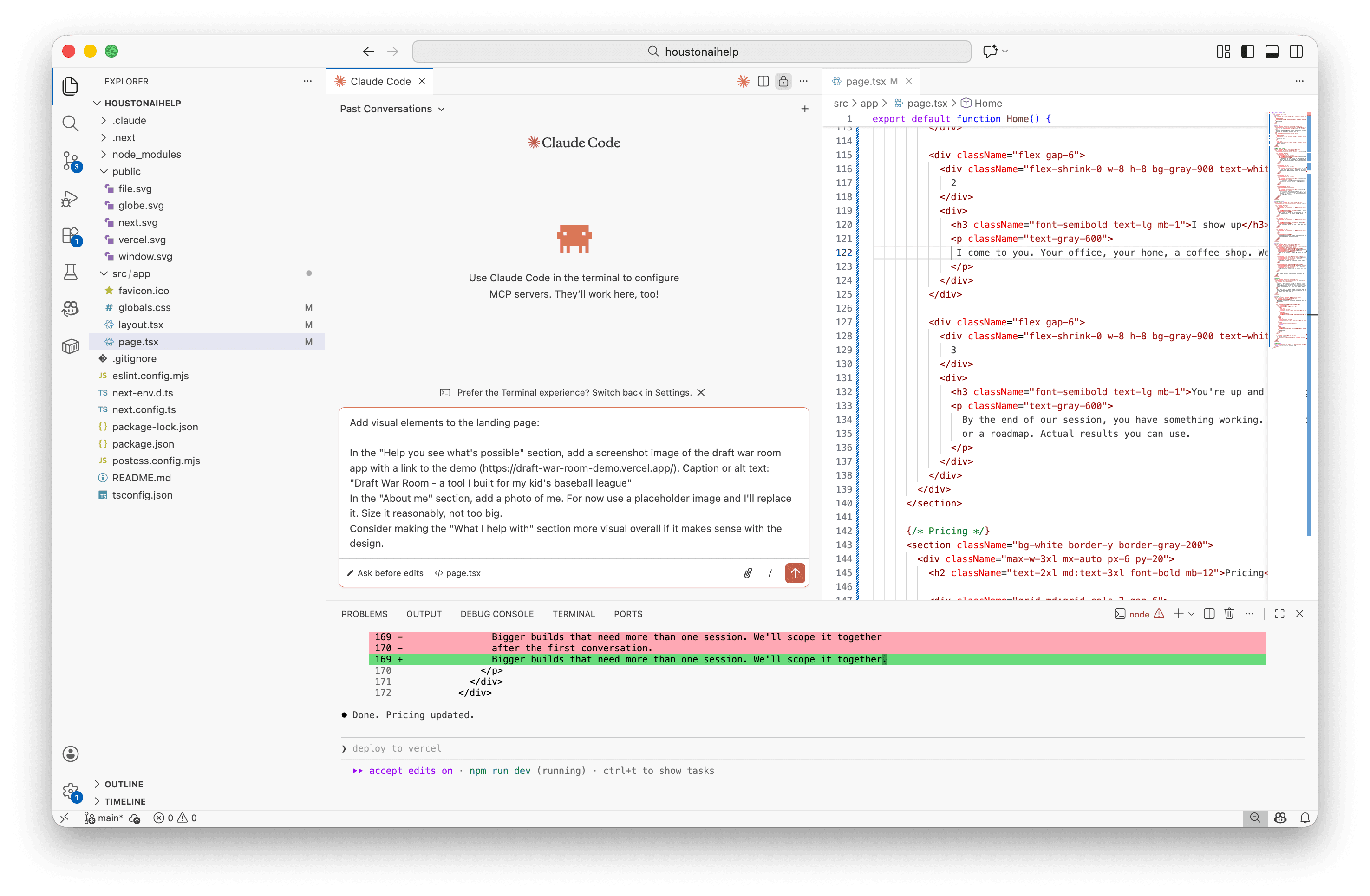 Building a custom app with AI assistance